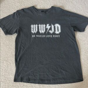 Comfort Colors WWJD Graphic T-Shirt - Dark Gray